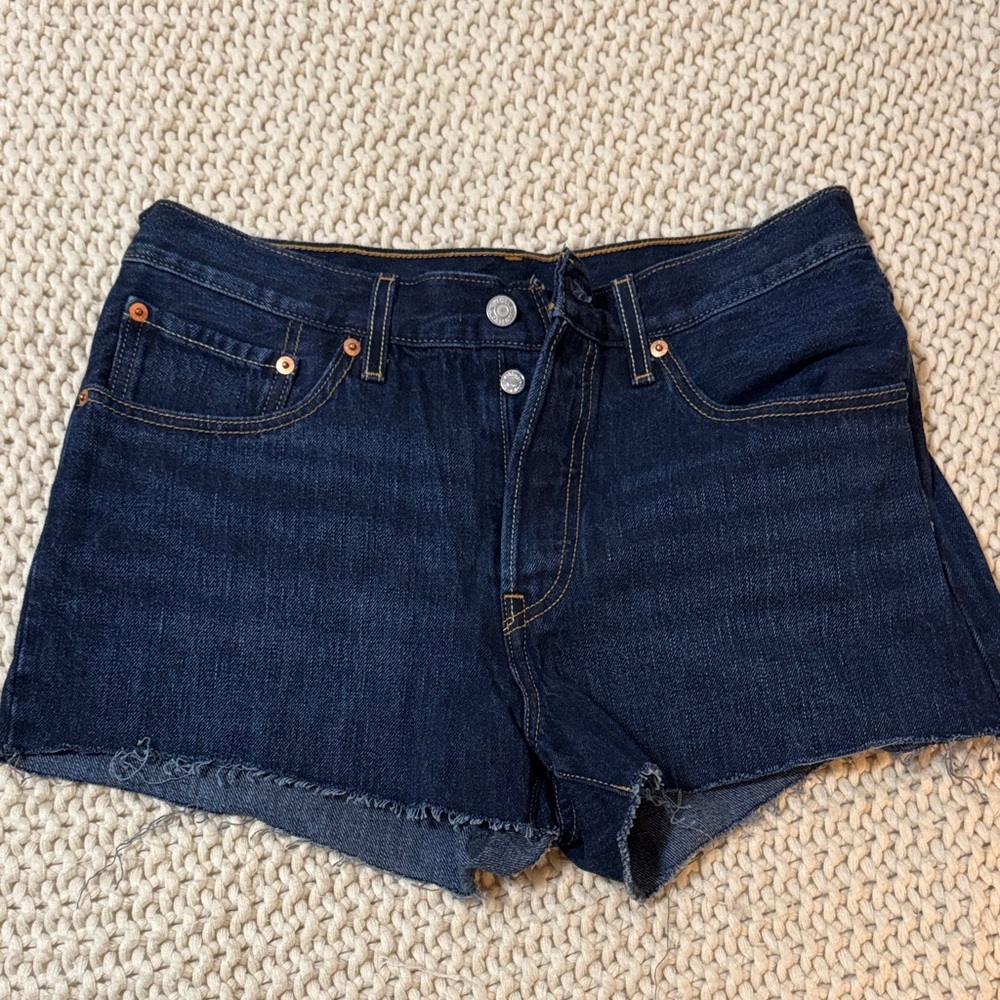 Levi's Deep Indigo Jean Shorts